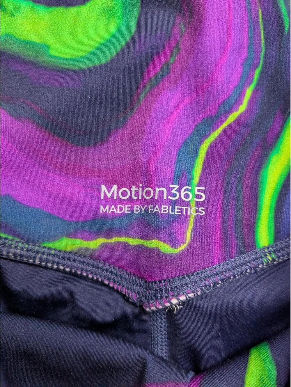 Fabletics Leggings Womens M Multicolor Motion365 High Waist Ankle Pockets Yoga - Picture 7 of 10